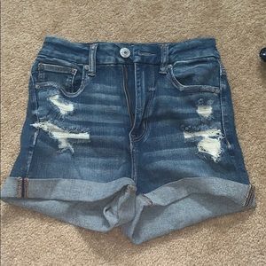 Curvy Hi-rise Shortie Shorts